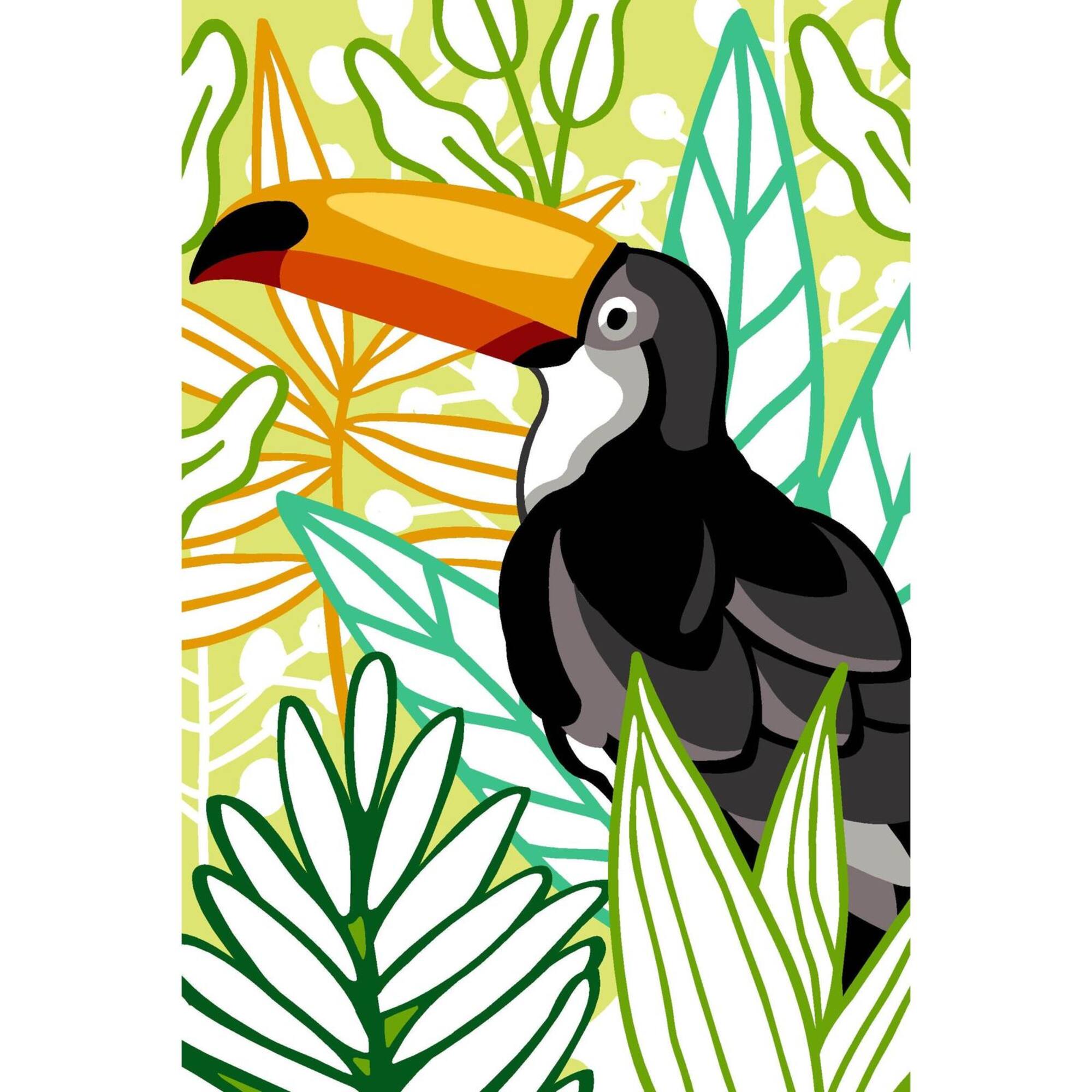 Gobelin Toucan Unit Printed Tapestry Canvas